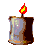 a small gif of a candle